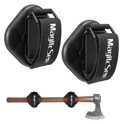 MagitcSee heavy duty magnetic shovel holder on a truck keeps shovels secure and reachable.