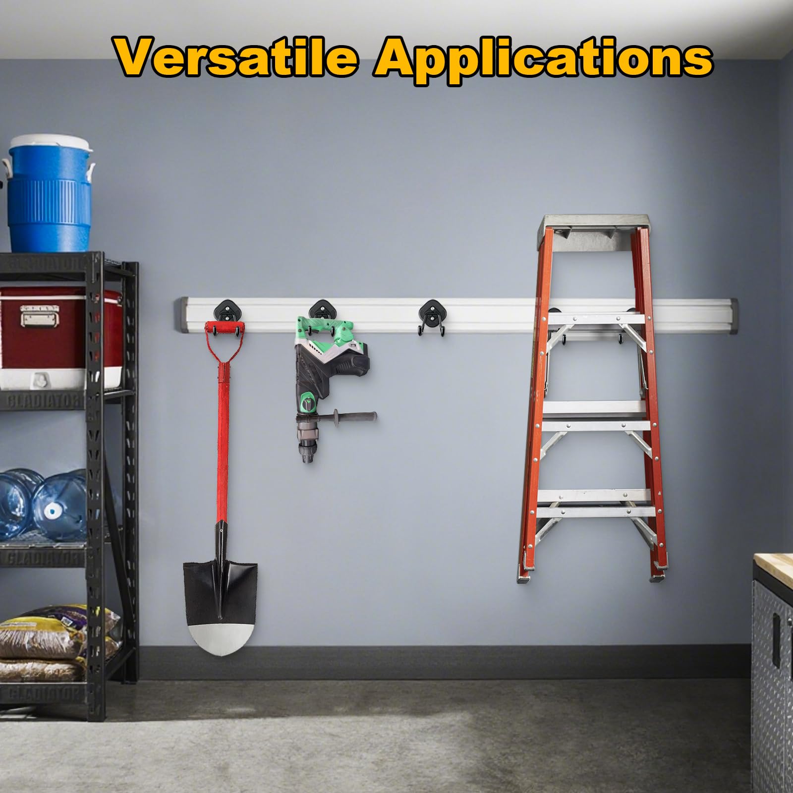 MagitcSee modern magnetic hook blends with workshop or RV decor.