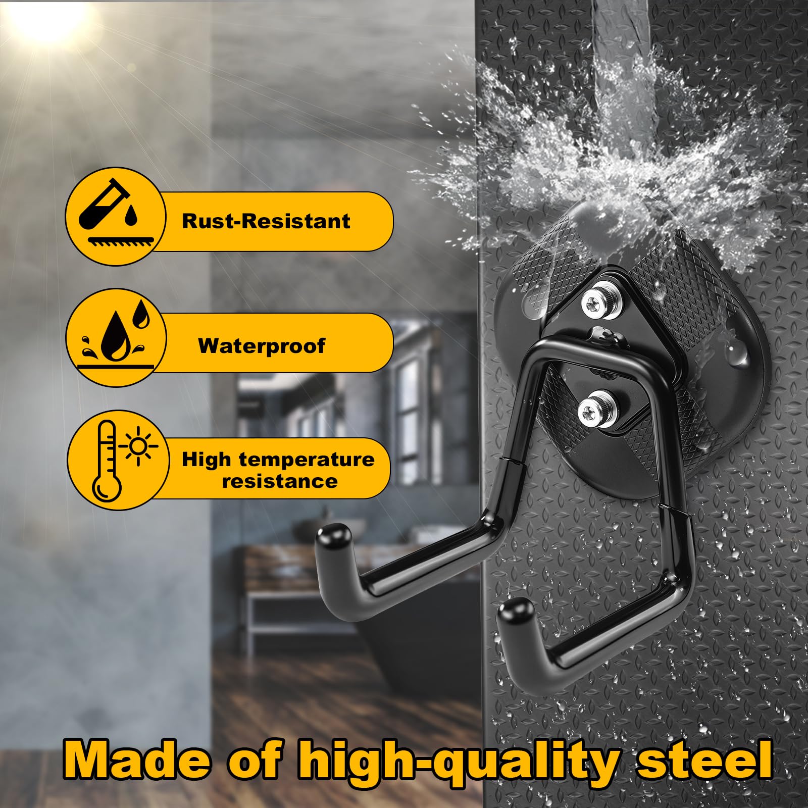 MagitcSee rubber-coated base protects surfaces from scratches during use.