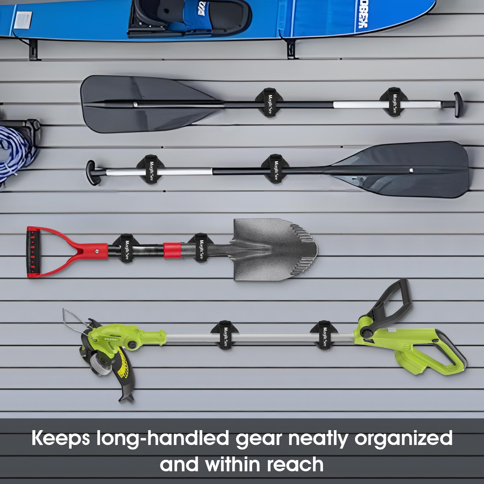 MagitcSee rubber-coated base prevents scratches while providing strong metal grip.