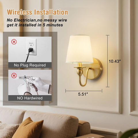 Maglaw remote-control wall sconces enabling convenient, hands-free lighting control
