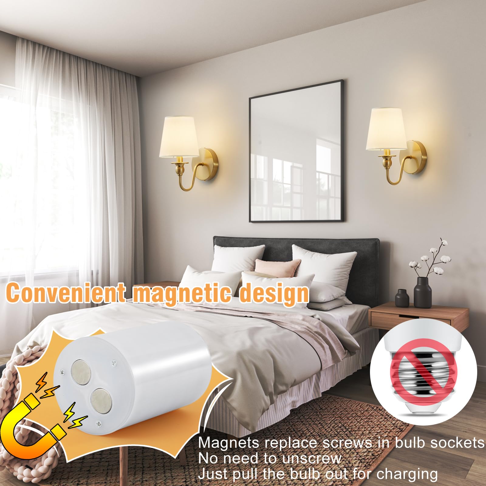Maglaw RGB dimmable wall lights showing vibrant color options for mood settings