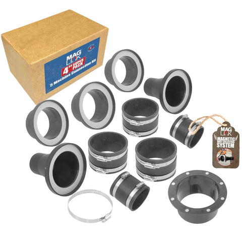 Fulton MagLink 4-inch connection kit enabling rapid machine-to-machine hose transfer.