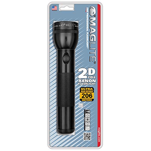 MagLite 2-Cell D flashlight aluminum case showing rugged construction