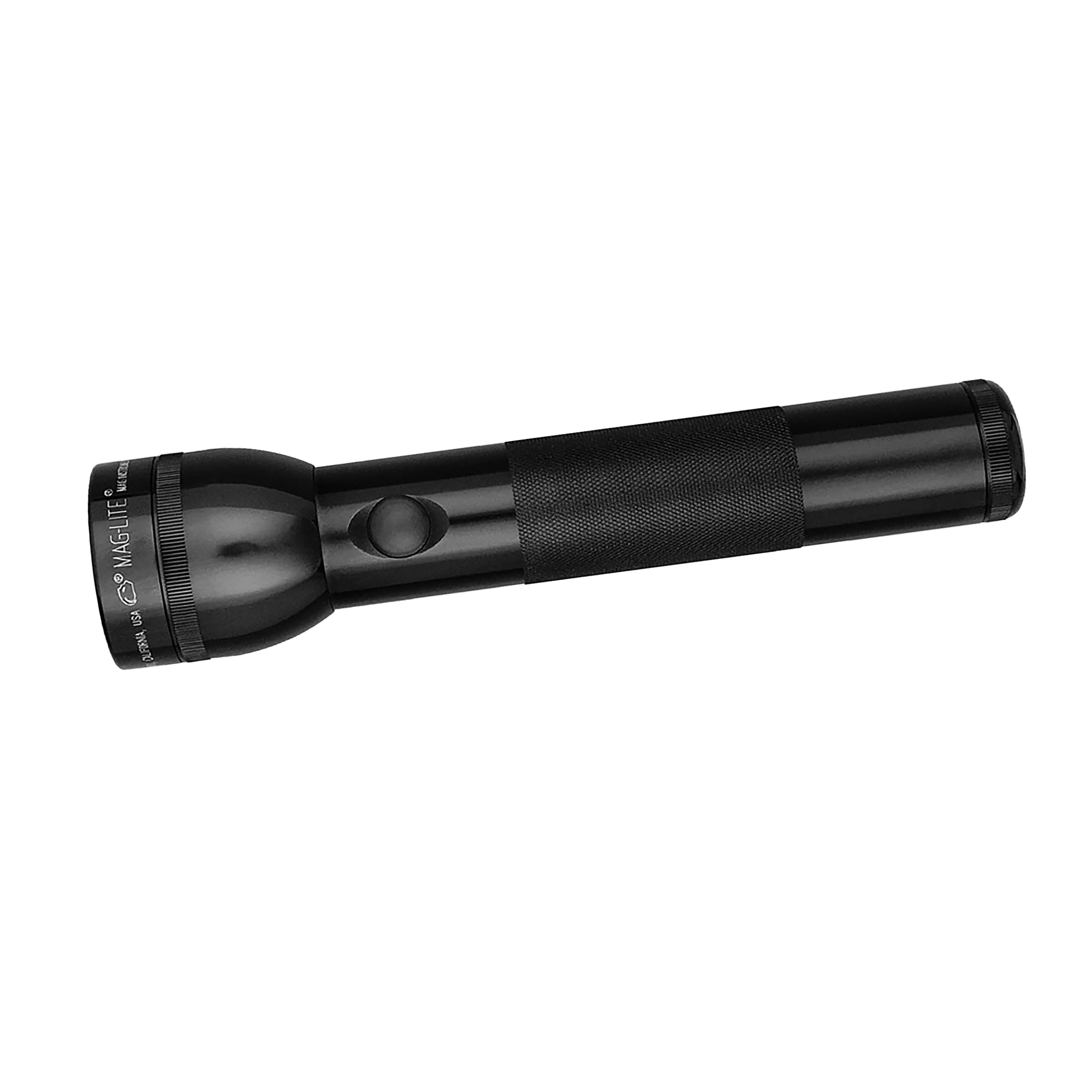 MagLite 2-Cell D flashlight with beam rotation for precise spot-to-flood lighting
