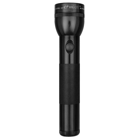 MagLite end-cap with spare bulb stored for field replacement