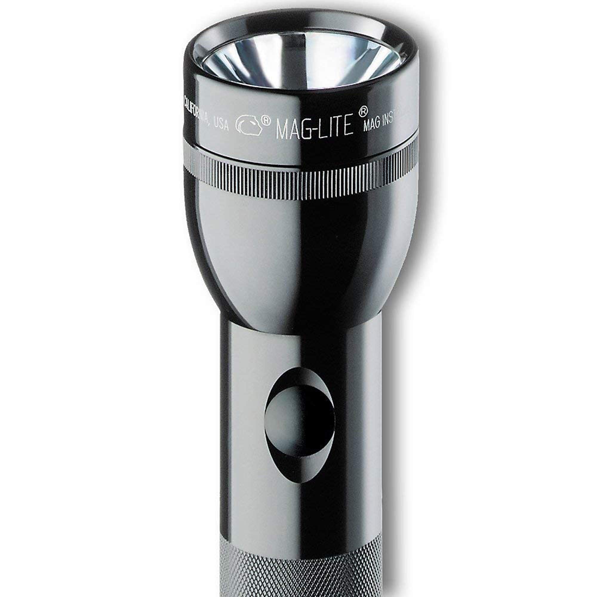 MagLite Xenon bulb in 2-Cell D flashlight for high-intensity output