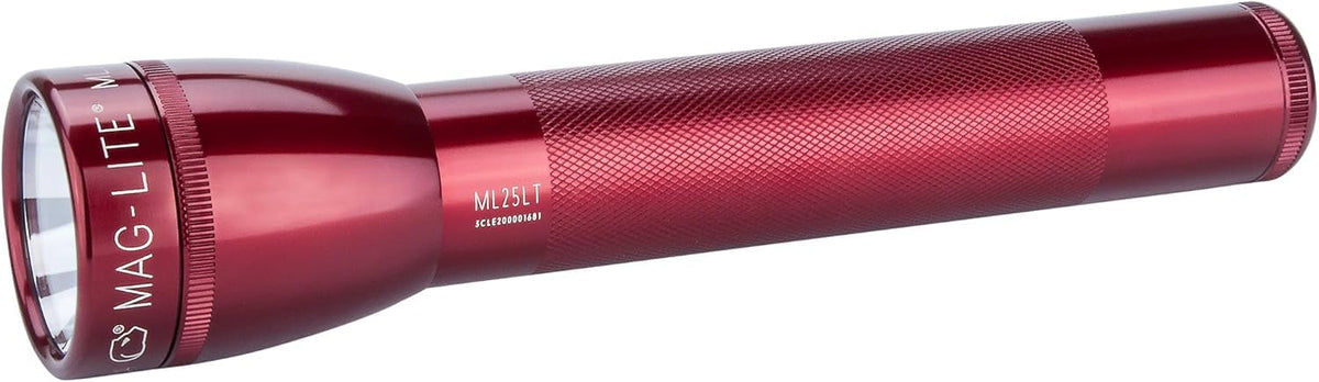 MagLite 3C LED flashlight in red body for reliable everyday illumination