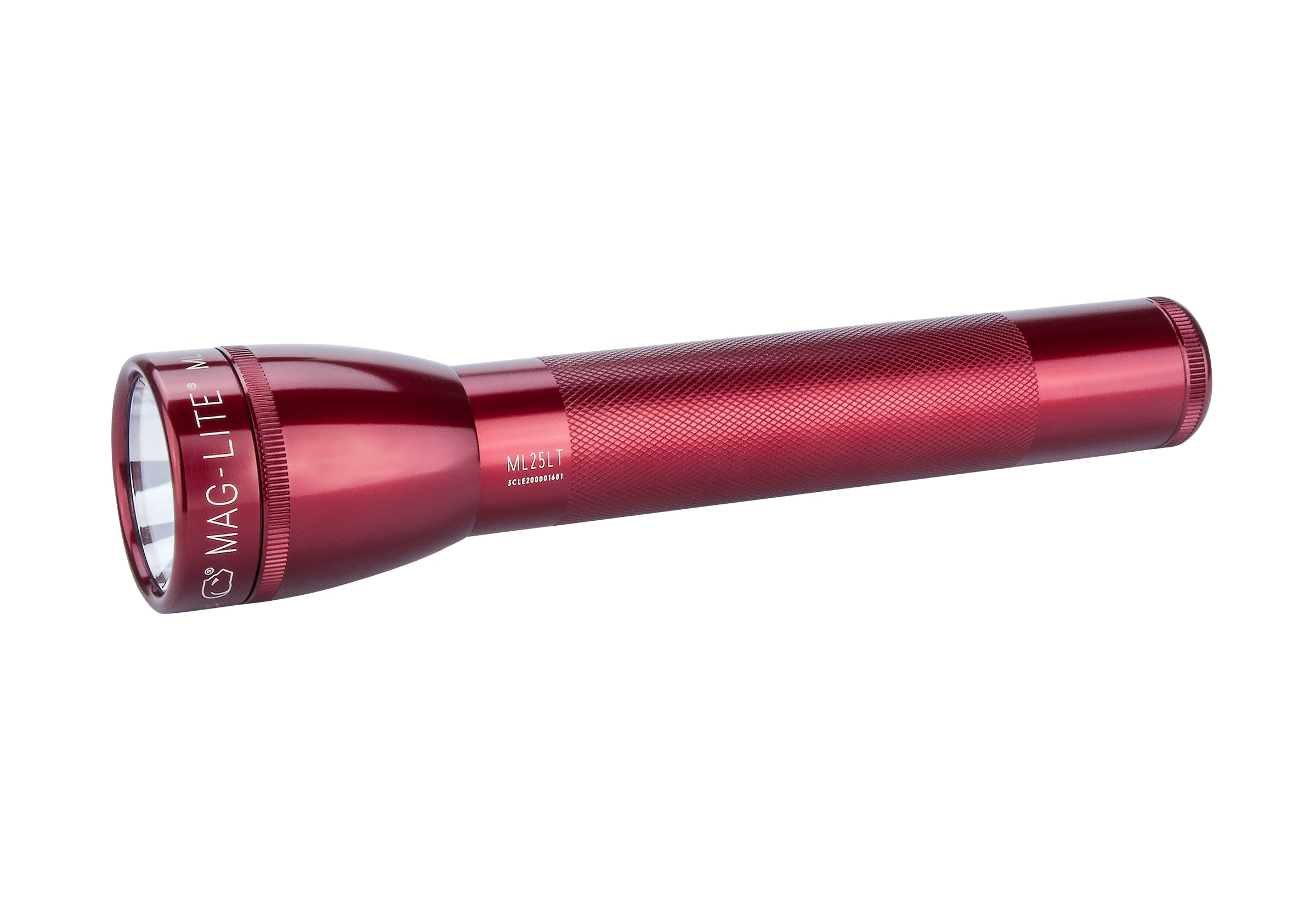 Close-up of MagLite 3C aluminum construction for durability and steady performance