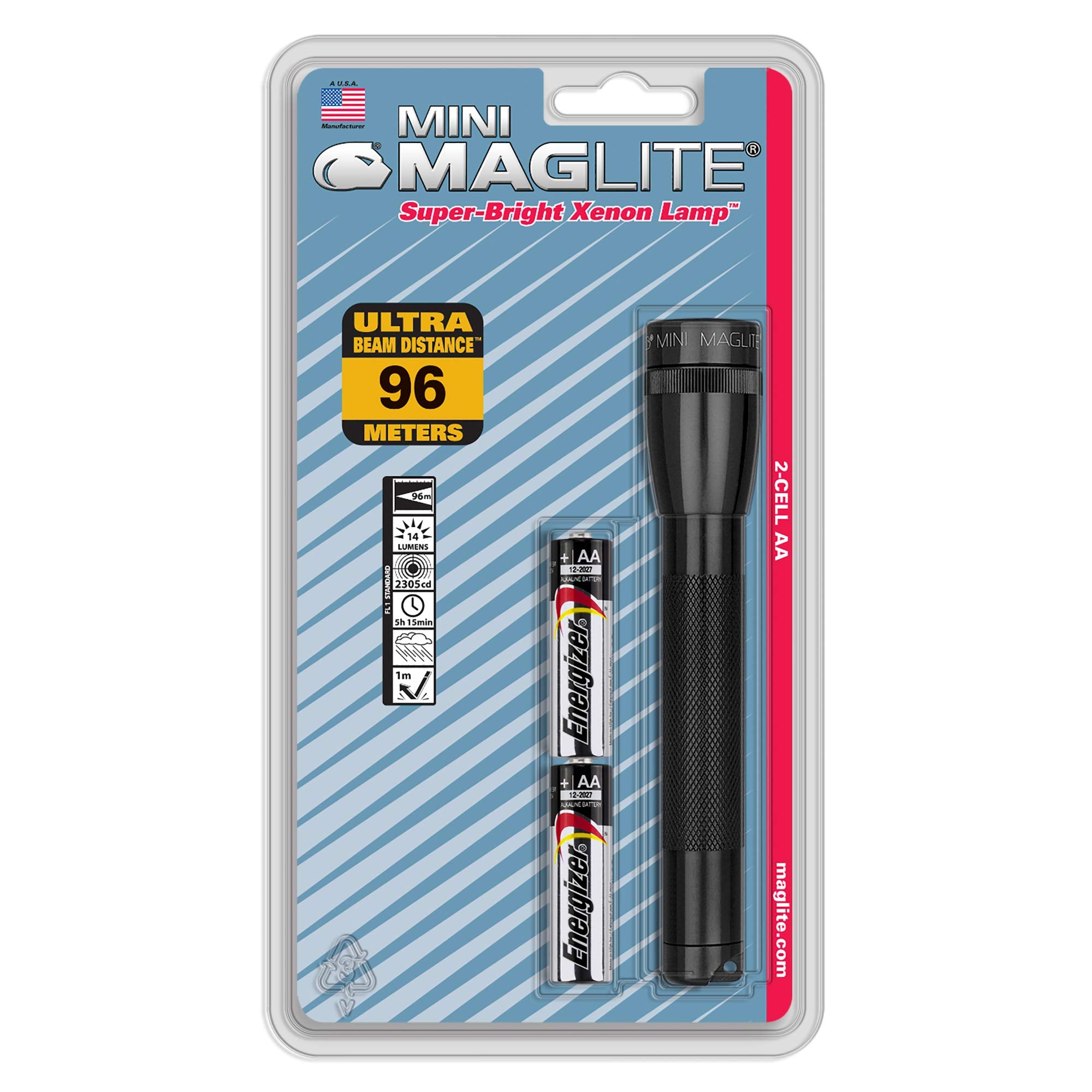 MagLite Mini AA flashlight with spot beam for focused outdoor tasks