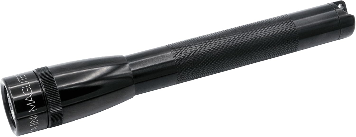 MagLite Mini LED flashlight with a focused beam for outdoor tasks