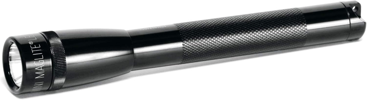 MagLite Mini PRO flashlight with holster for quick access and secure carry.