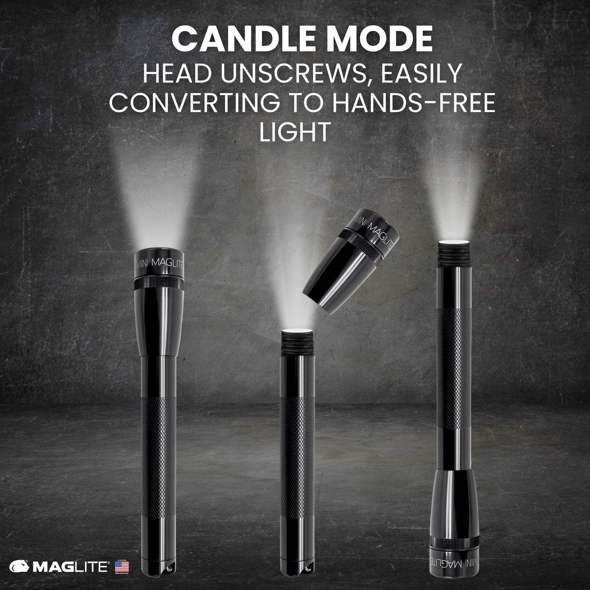 MagLite Pocket clip and lanyard for secure, quick-access carry.