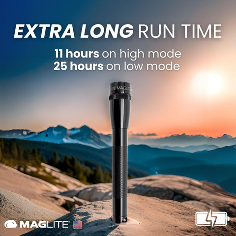 MagLite Red and Blue lens set for night vision and signaling.
