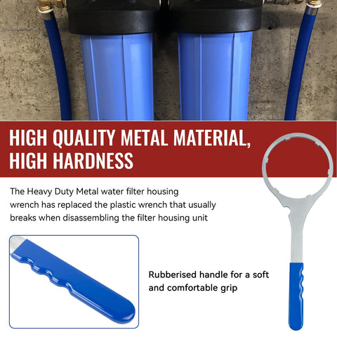 Magluv wrench with 5.93 inch diameter for standard filter housings in homes