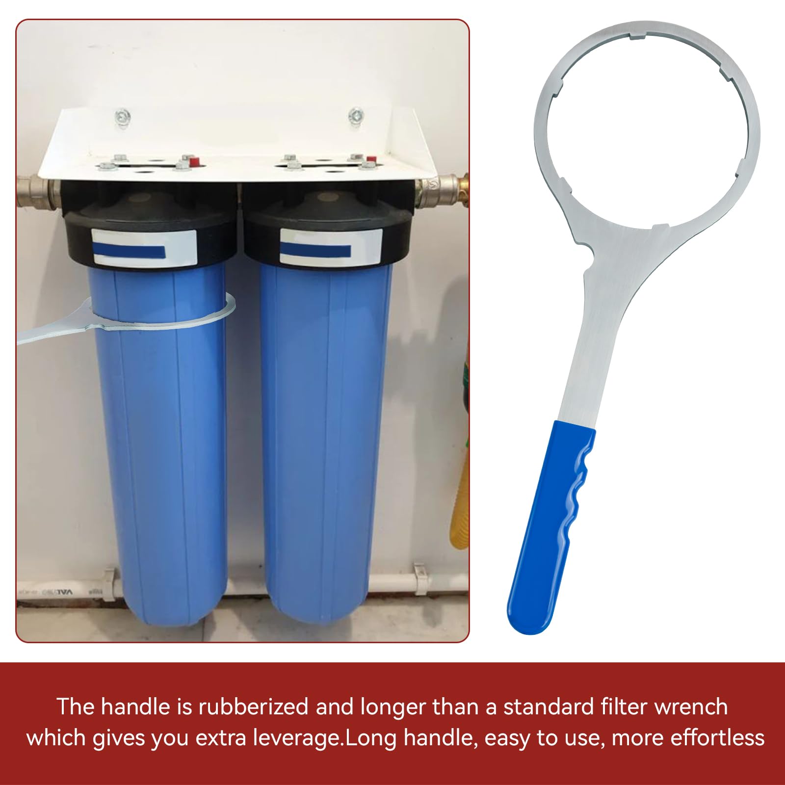 Magluv ergonomic rubberized-handle wrench improves grip during filter changes