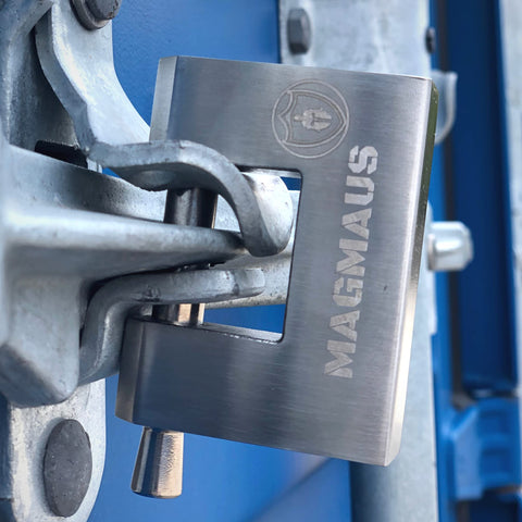 Magmaus RTL70 storage shed gate use illustrates versatile security