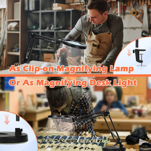 MagnieOpti magnifier lamp offers dimming and memory function for consistency