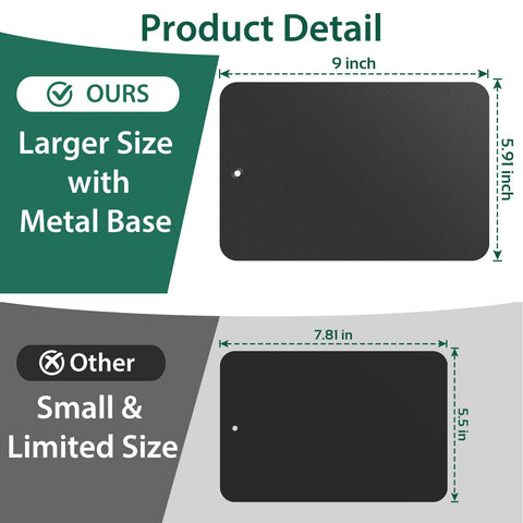 MagnieOpti base with non-slip feet prevents sliding on workbenches.