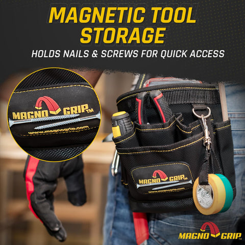 MagnoGrip ballistic polyester close-up showing durable fabric for daily use.