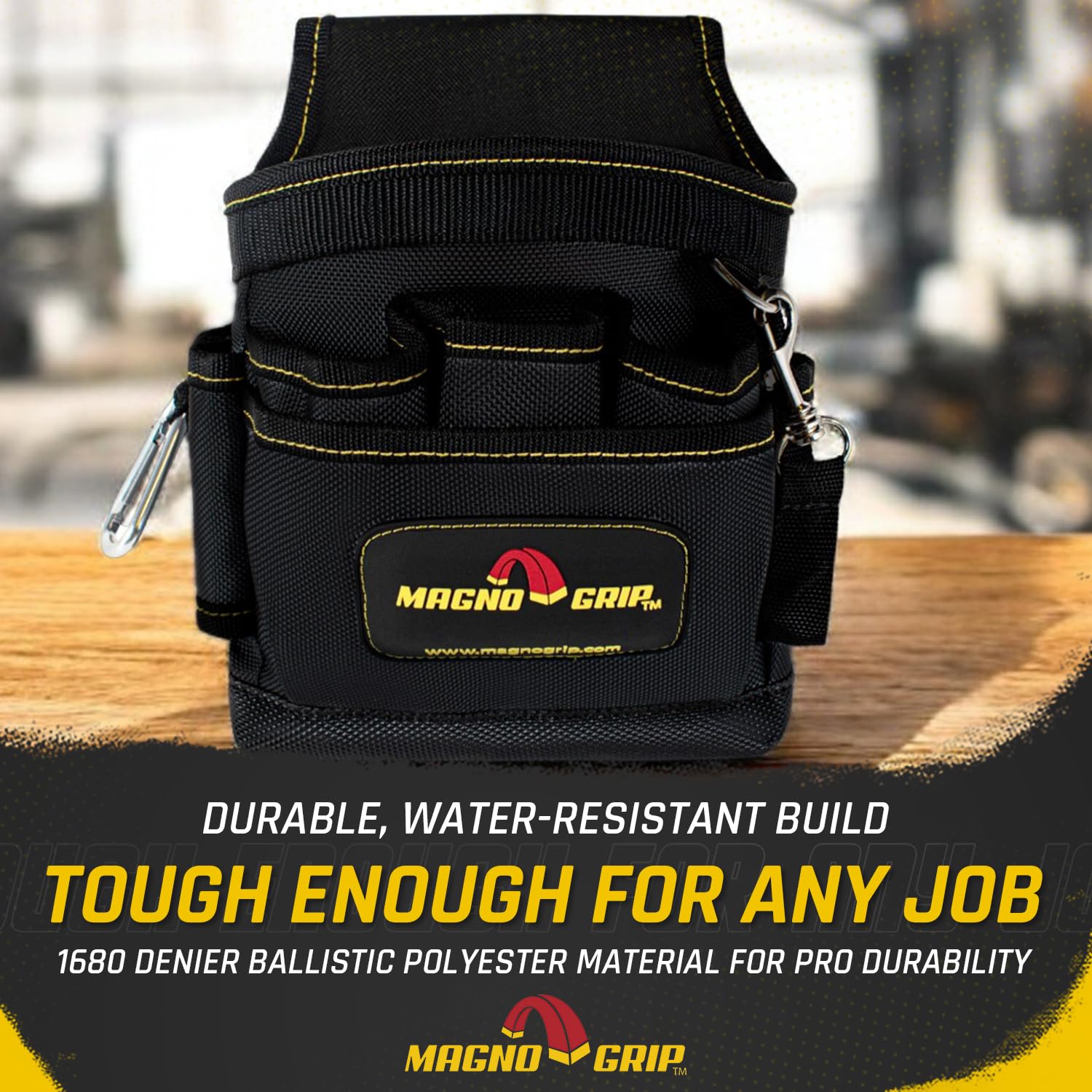 MagnoGrip magnetic nail and screw holder prevents drops during work tasks.