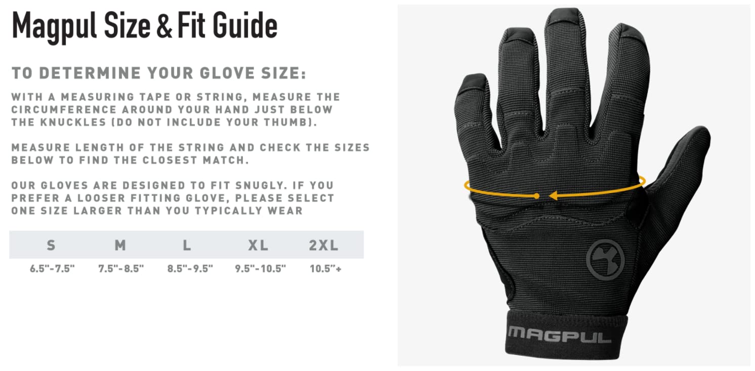Magpul Patrol Glove 2.0 dexterity pattern for precise manipulation.