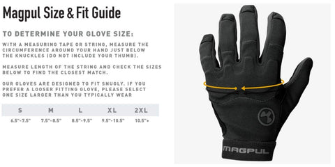 Magpul Technical Glove 2.0 reinforced suede pull tab for quick removal