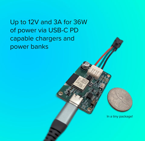MagWLED Generic Controller USB-C PD for powering 12V LED strips.