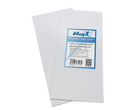 MagX 8x17 inch vent cover mounted on duct for energy control.
