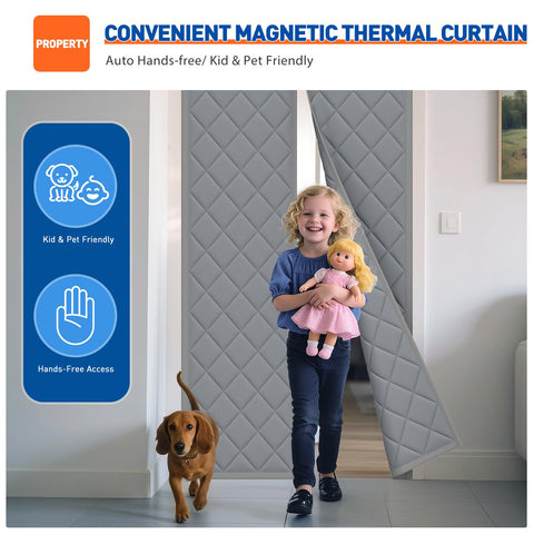 MAGZO quick 2-minute installation steps shown on doorway
