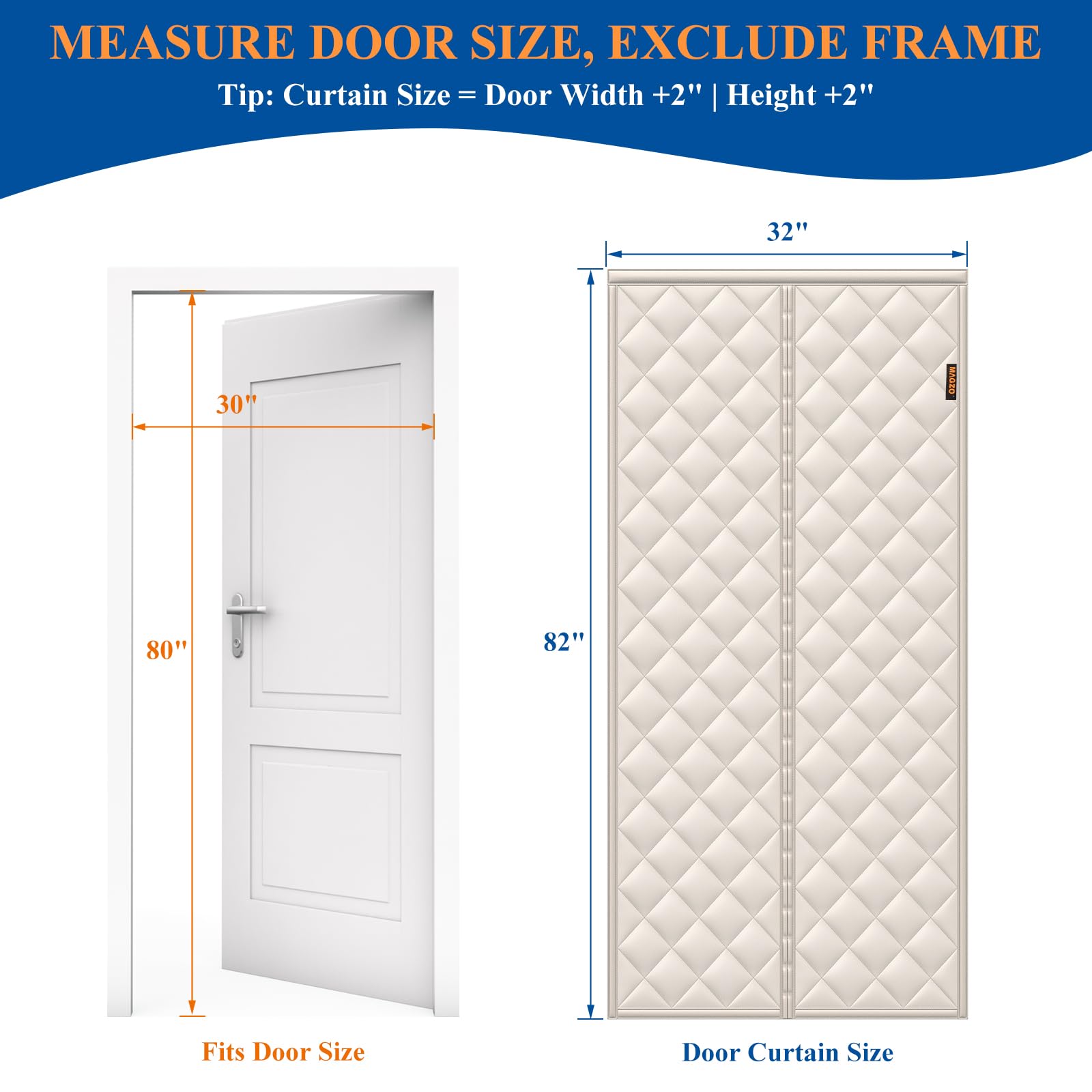 MAGZO door curtain magnet seal demonstrates a strong draft barrier.