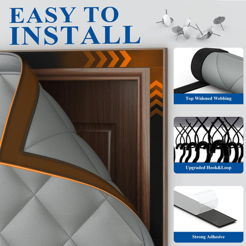 MAGZO versatile door curtain suitable for various door types and RV use