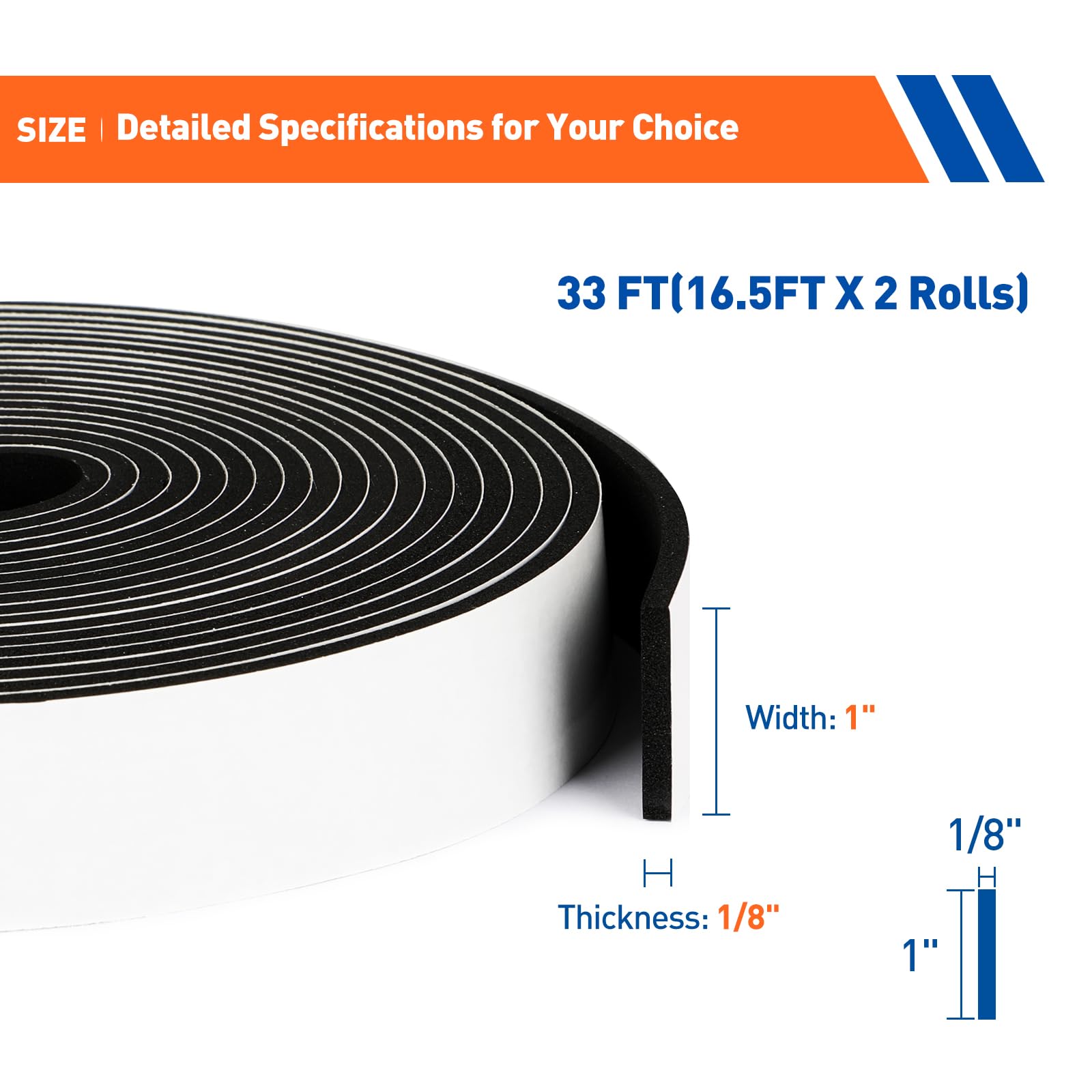MAGZO door seal on a frame demonstrating foam insulation for drafts