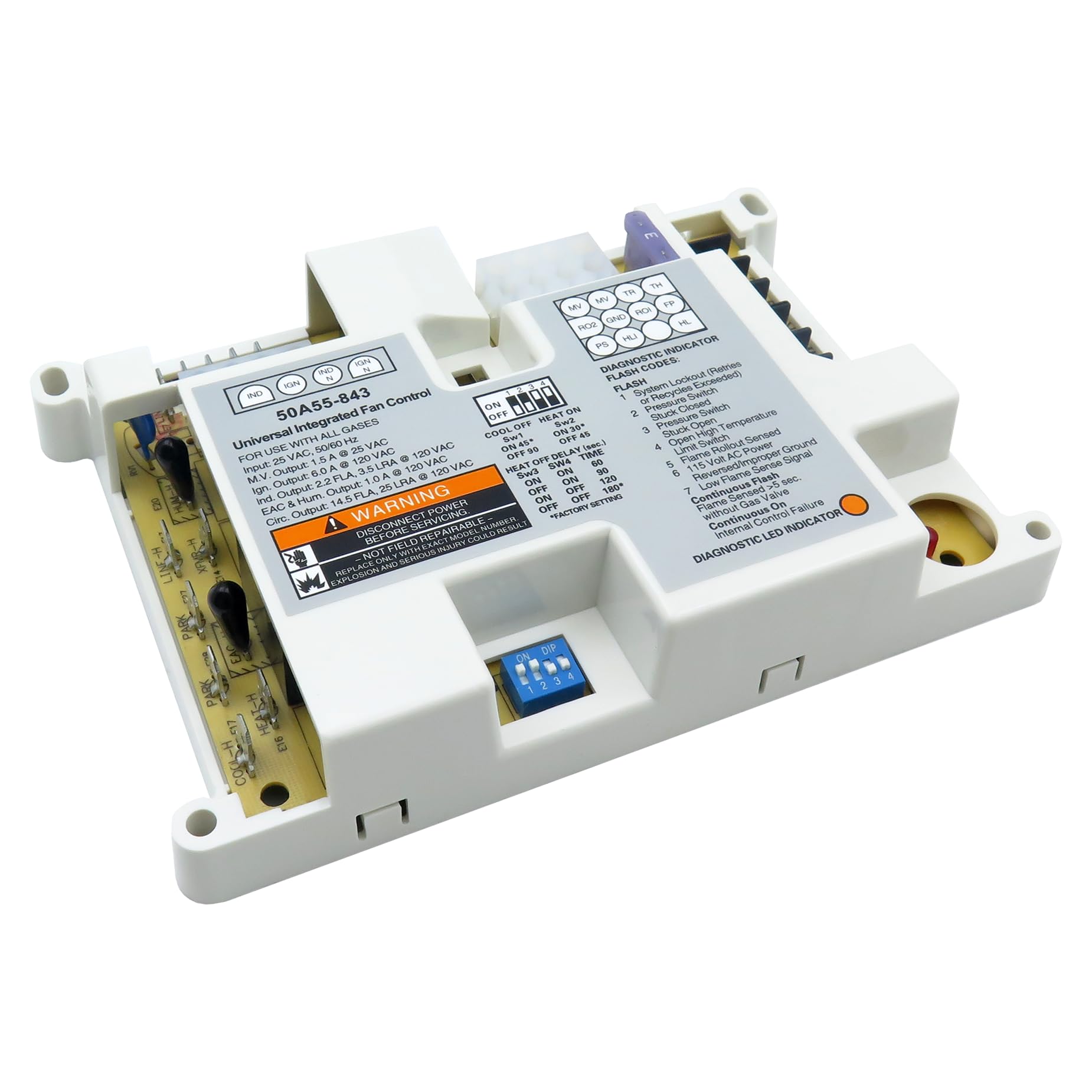 MAHUIBIN 50A55-843 ensuring safe operation within Lennox furnace systems.