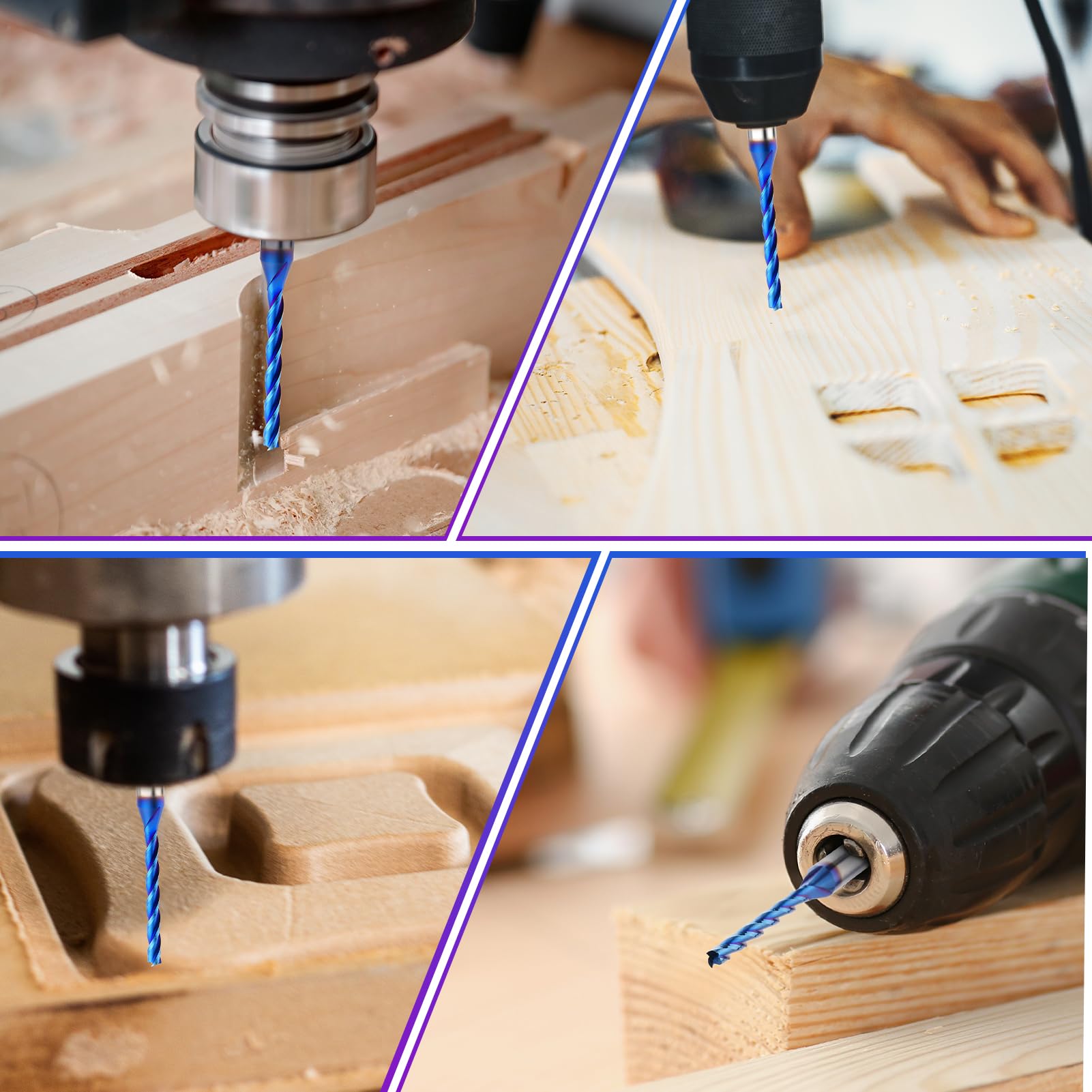 MAIHOMETA compatible with plywood, oak, MDF and hardwoods for versatile woodworking.