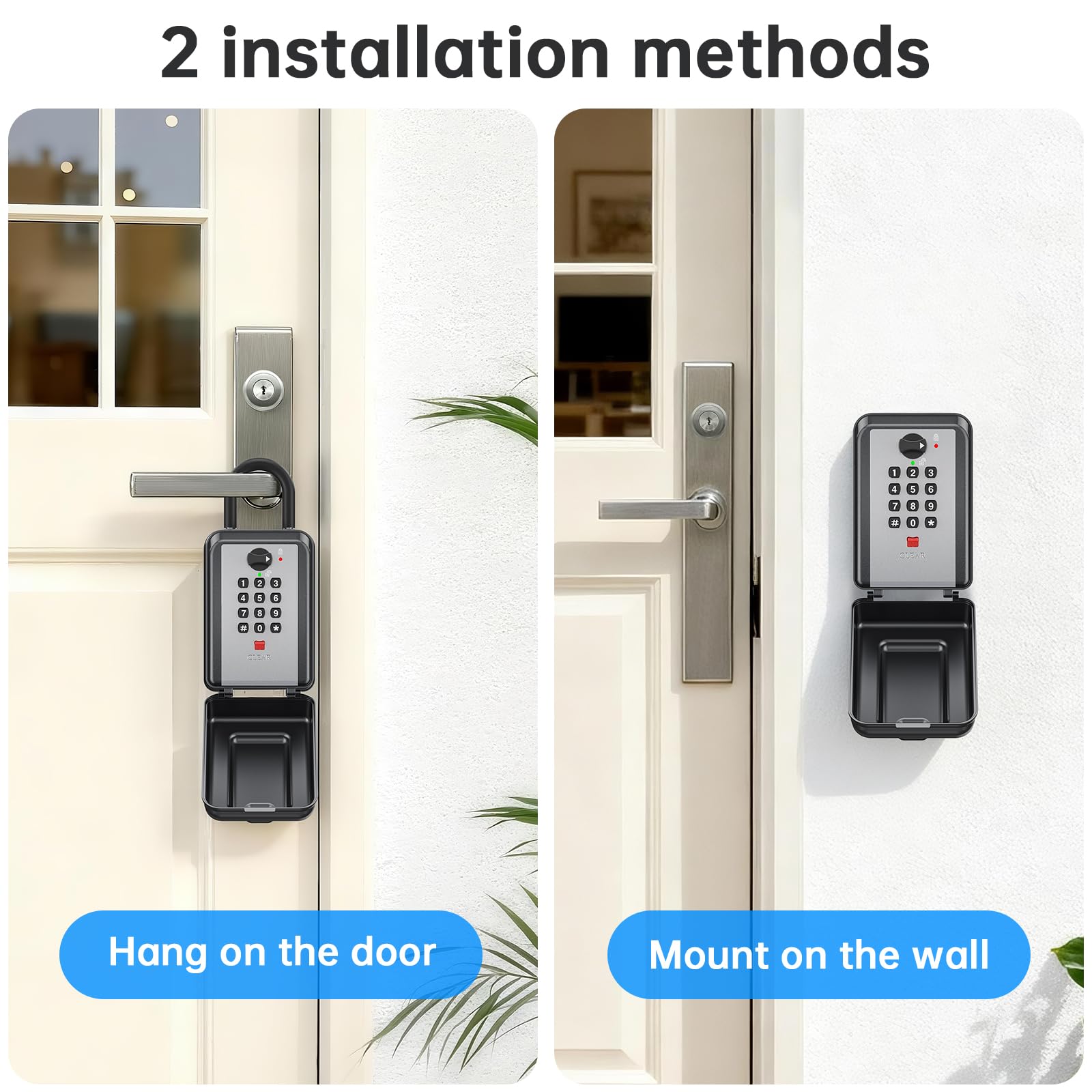 MAILADA Key Lock Box code-entry close up for easy input