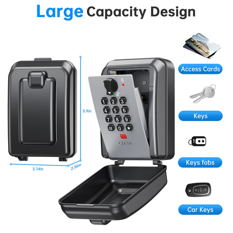 MAILADA Key Lock Box wide opening for quick retrieval of keys