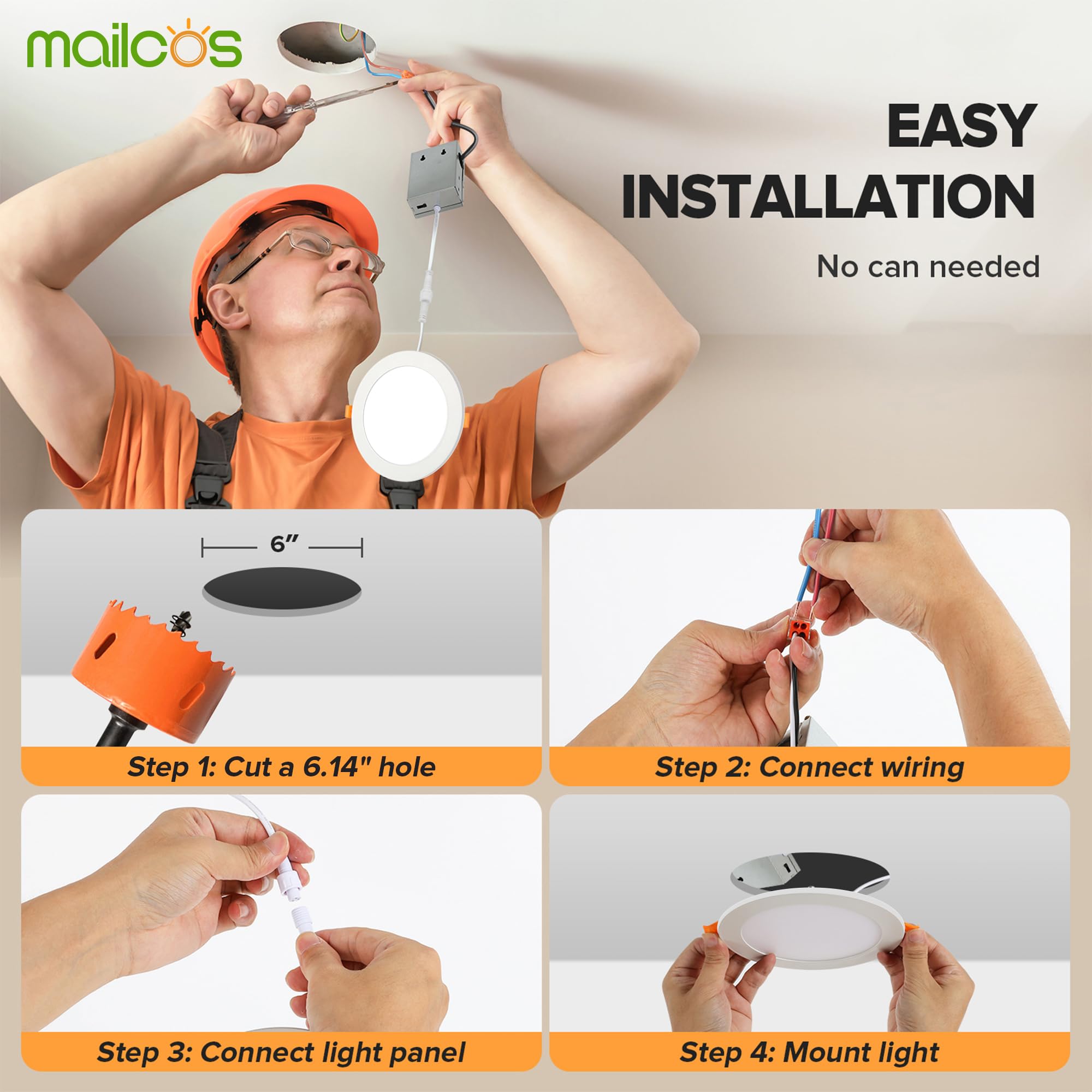 MAILCOS 12-pack box ready for multi-room ceiling upgrades.