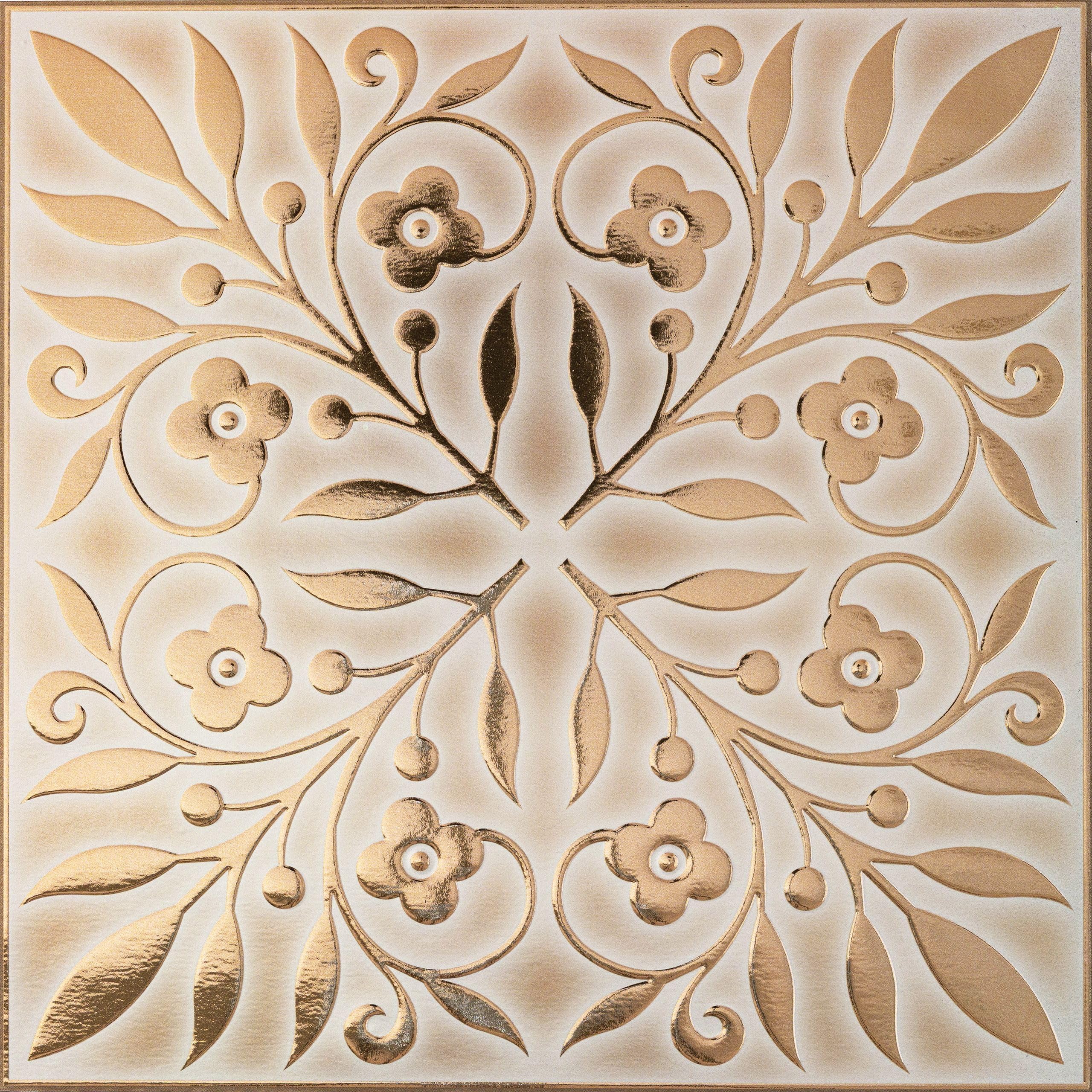 Main Street blue and silver leaves wallpaper tile for backsplash