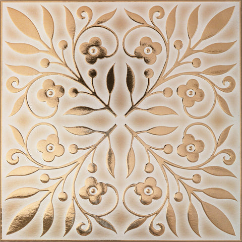 Main Street blue and silver leaves wallpaper tile for backsplash