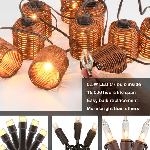 MAINDECO patio ambient decor for evenings on deck or pergola.