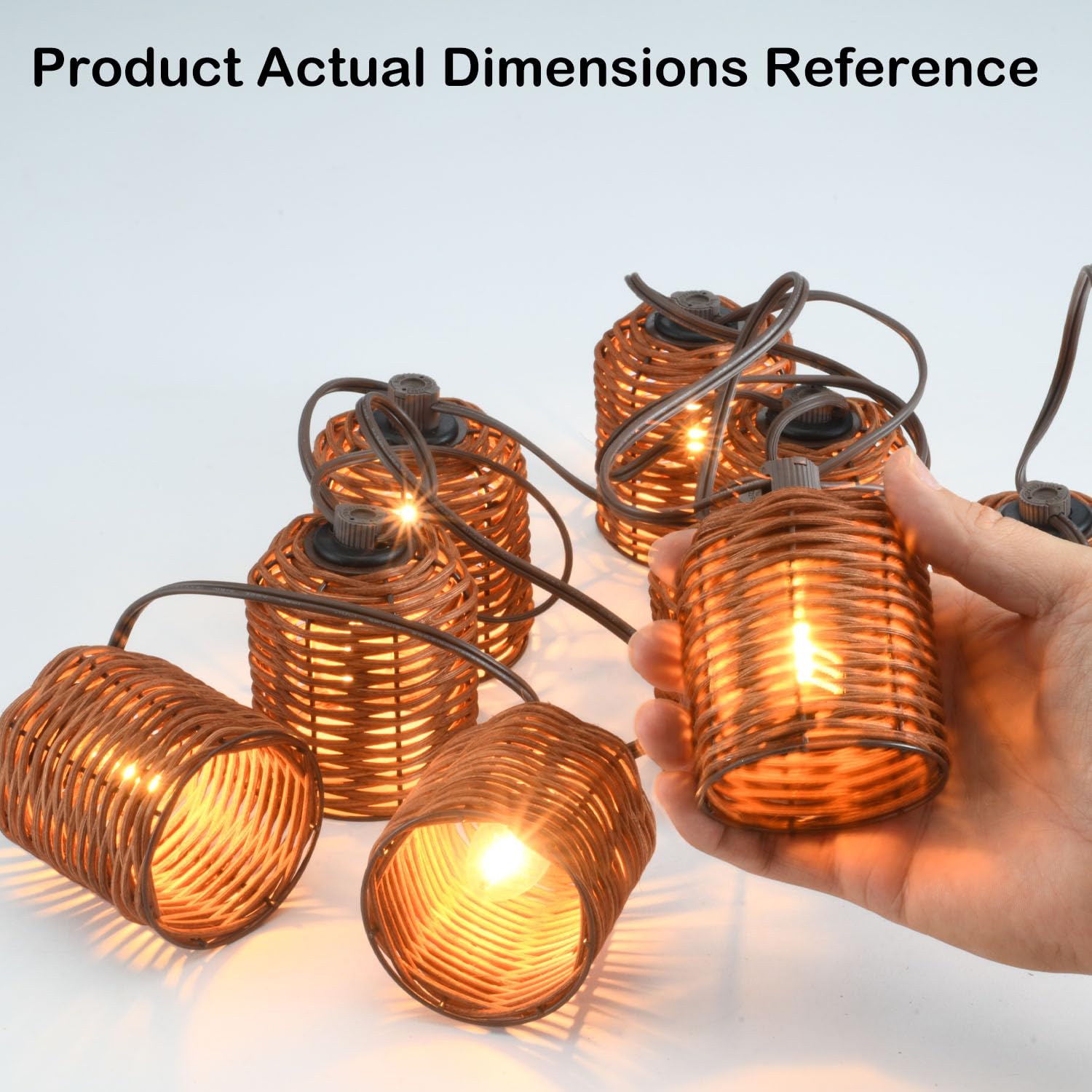 MAINDECO weatherproof lights endure outdoor weather for patio decoration.