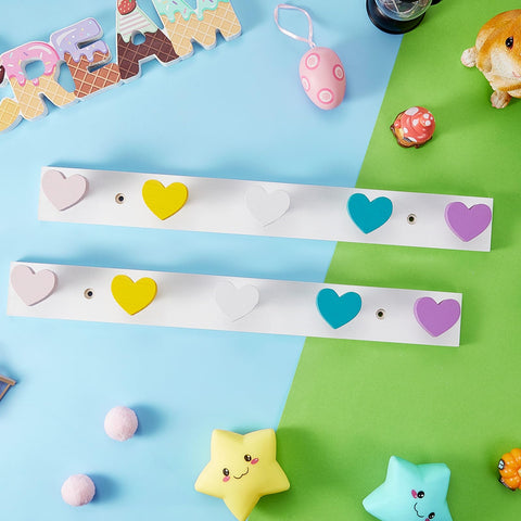 Maitys kids bathroom decor hook rack adds playful storage near the door.