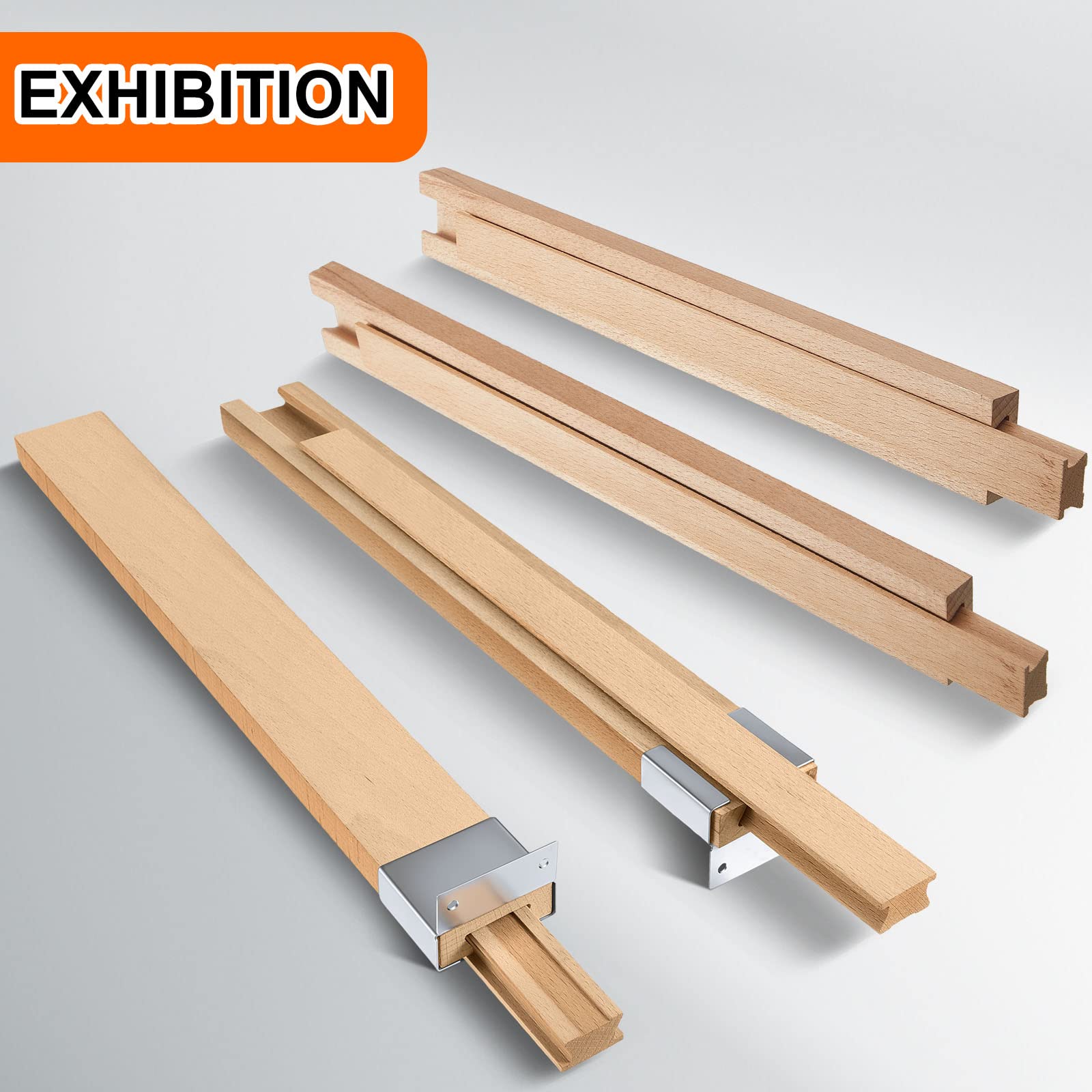 Maitys pack of 4 wooden drawer slides for replacement projects