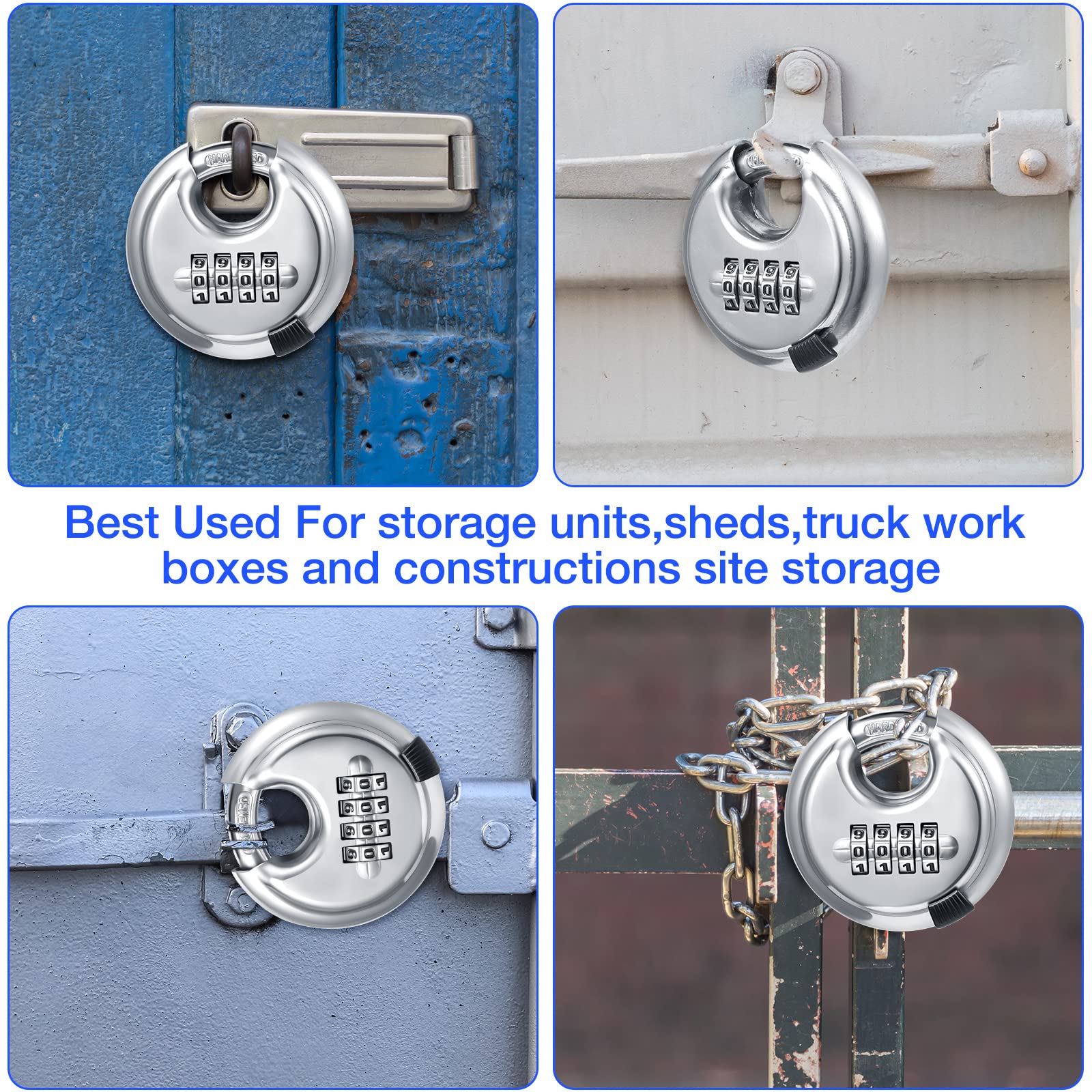 Maitys storage locks on shed and trailer show versatility.