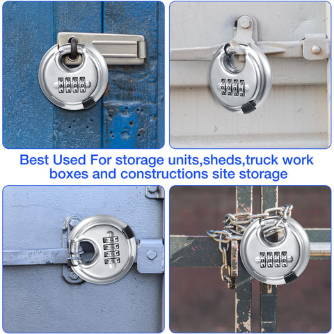 Maitys storage locks on shed and trailer show versatility.