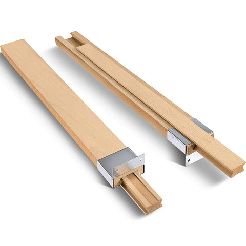 Maitys wood drawer slides with bottom mount center guide for smooth operation.