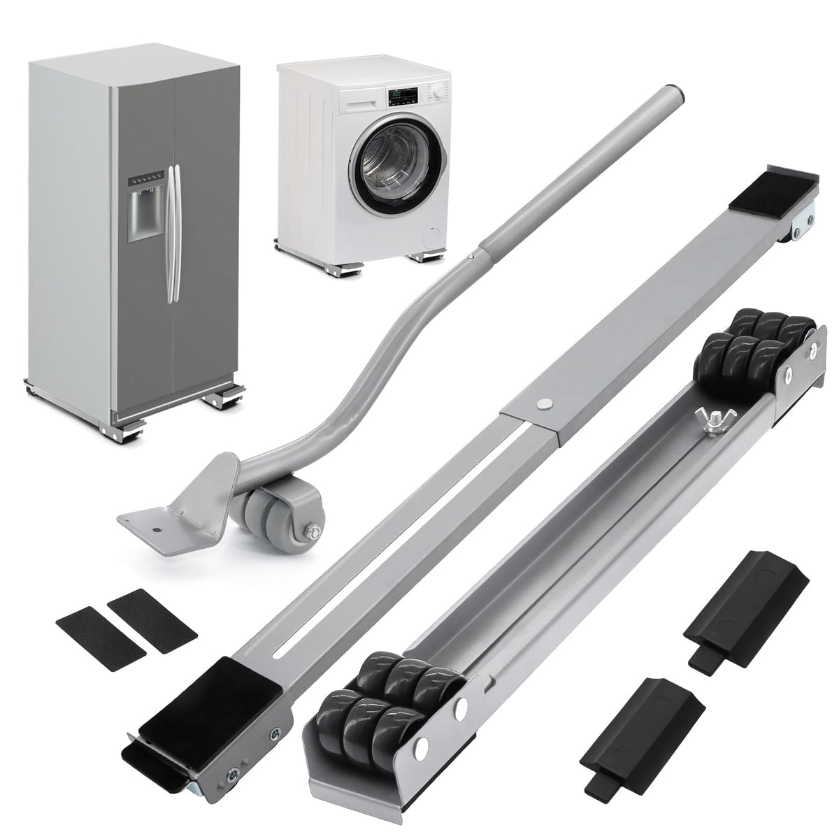 Majhulla appliance rollers extendable base in action for moving heavy furniture