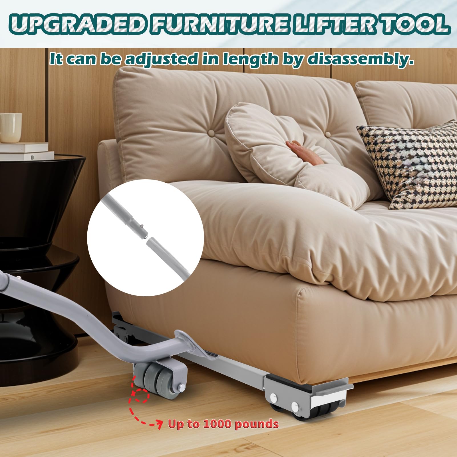 Majhulla appliance rollers on washing machine protect floors during repositioning