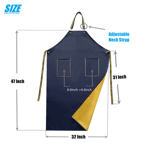 MAKAXI apron adjustable neck and waist straps for a secure fit